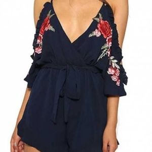 Floral-Print Romper  Women Size Small S